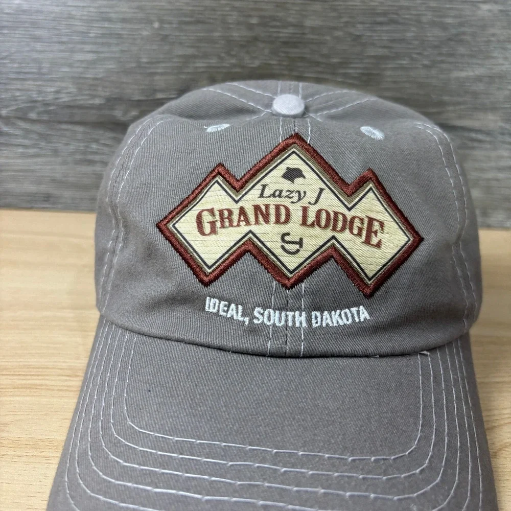 Grand‎ Lodge Hat Cap Strap Back Gray Ideal South Dakota
